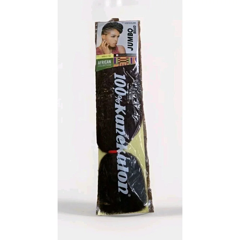 Sensationnel African Collection Hair Extension Jumbo Braid MBG/1B 100% Kanekalen - Picture 1 of 7